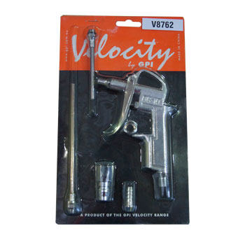 GPI VELOCITY BLOW GUN KIT 5 PIECES - V8762 